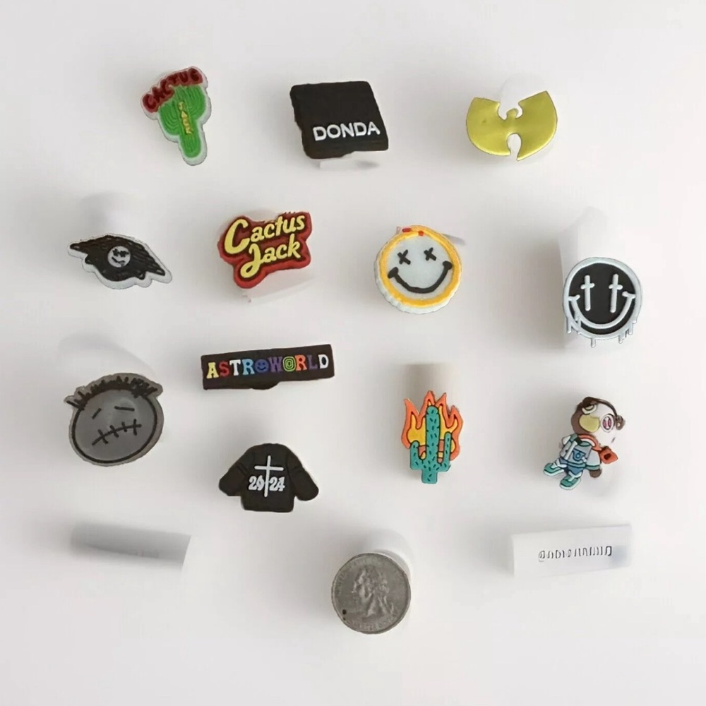 Cactus Jack / Travis Scott Crocs Charms • 12 Piece Set • Brand New!